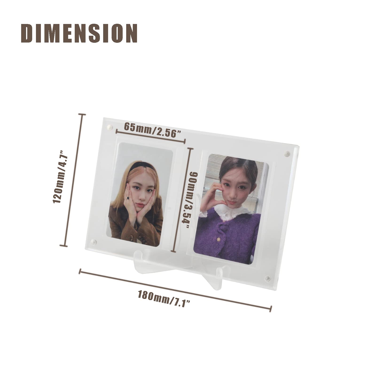 Amazon.com: Neffliwe 2 Slot Magnetic Card Holdrs Kpop Photocard